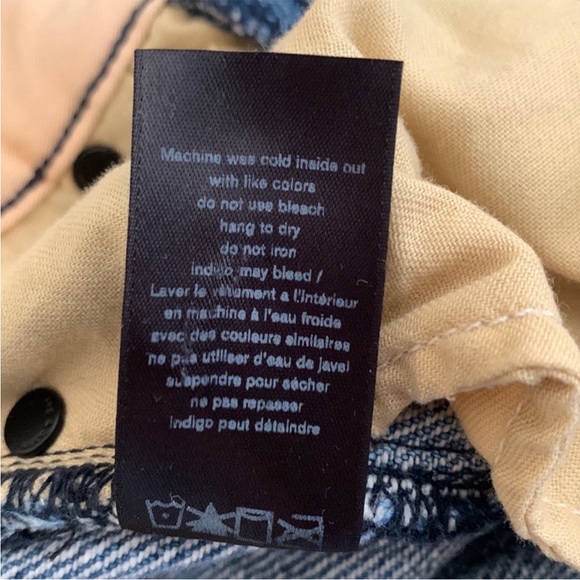 rag & bone Nihon Selv Two Tone High Rise Straight Leg Jean - Picture 15 of 15